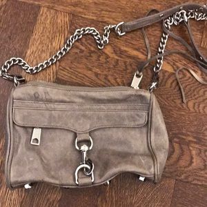 Rebecca Minkoff Mini Mac Crossbody in dark gray